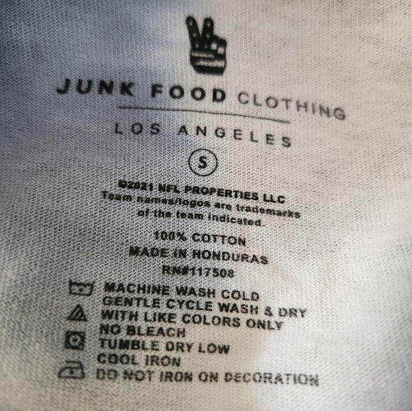 Men's Los Angeles Rams Junk Food Clothing Tie-Dye Long Sleeve T-shirt - Picture 3 of 7